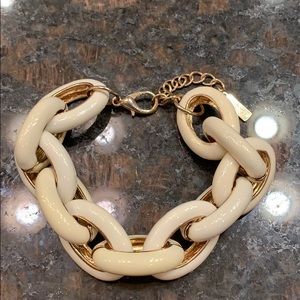 Baublebar white chain bracelet